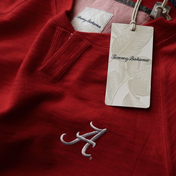 Alabama Crimson Tide Tommy Bahama Henley LS Shirt (M) NEW!!! 🏈 - Picture 4 of 9